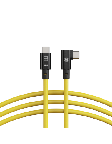 Cobra Tether Cable (10Gbit) - 10m - Amarillo - USB-C a USB-C (angulado/ 90°)