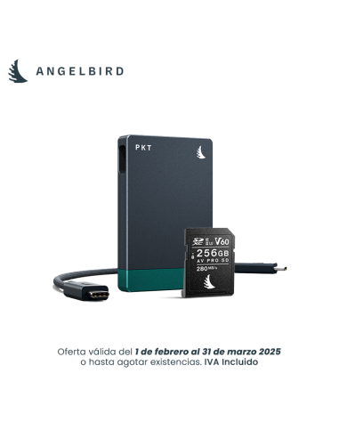 Bundle Angelbird: Lector de Tarjetas PKT +  Tarjeta de Memoria