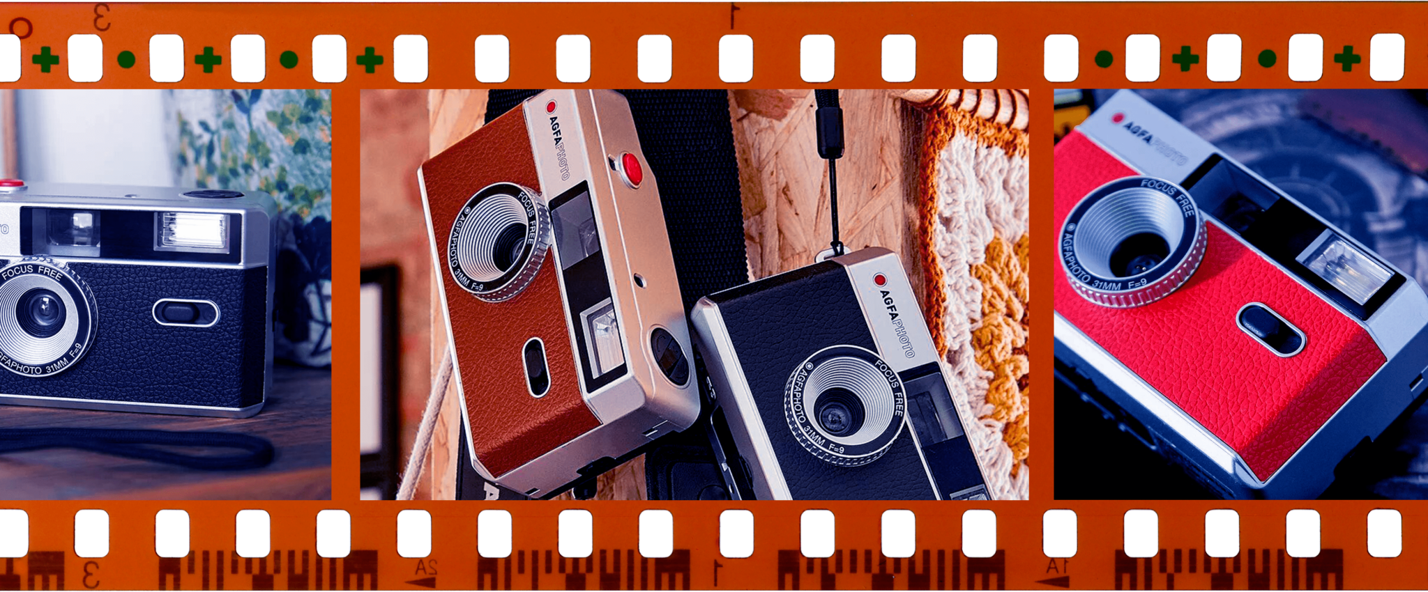 Cámara de fotos Agfa analógica de 35mm. roja : : Electrónica